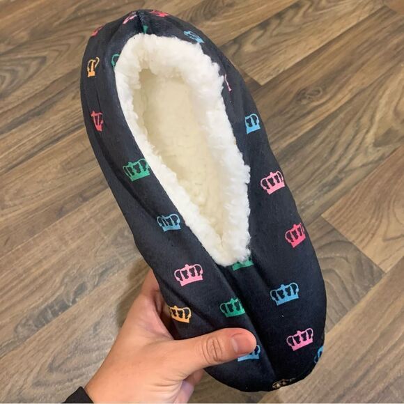Black Crown Juicy Couture Slippers - Picture 1 of 4